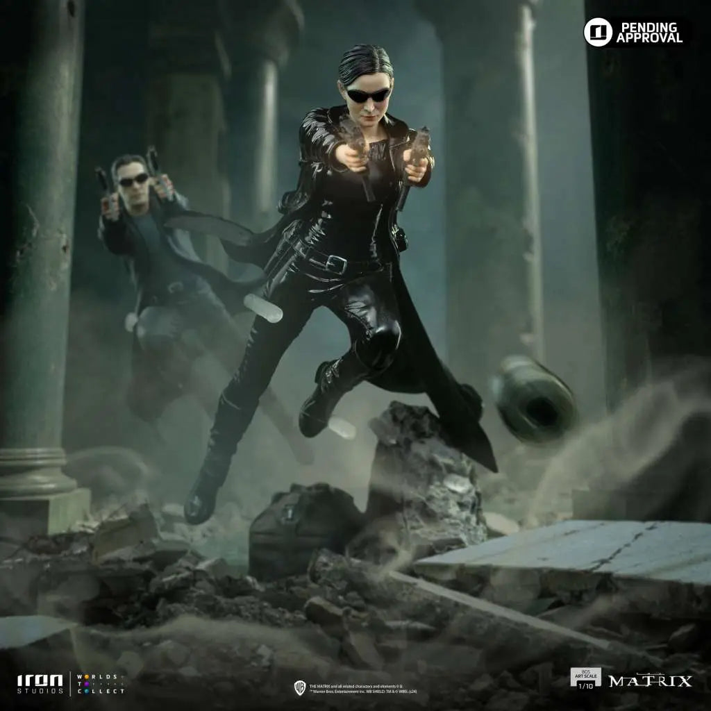 IRON STUDIOS - Matrix Trinity 1/10 Statue