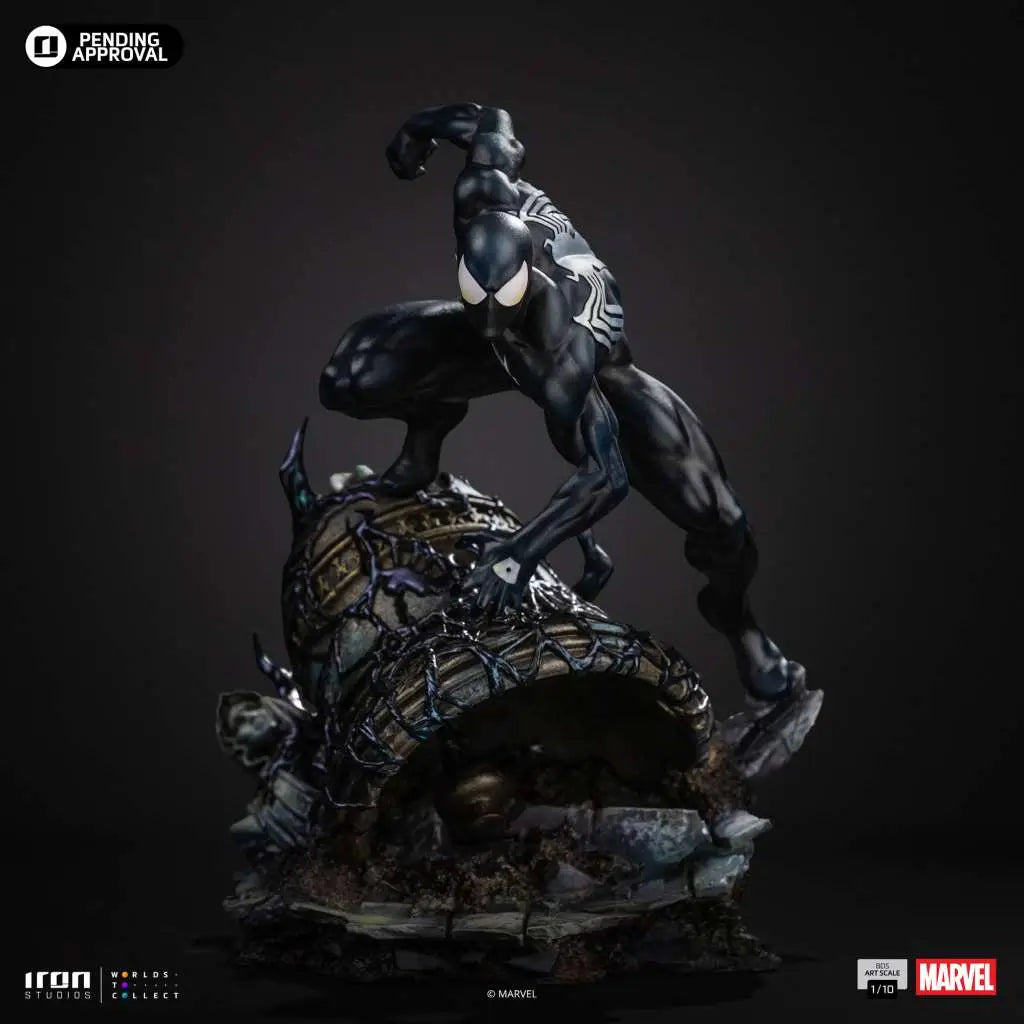 IRON STUDIOS - Marvel Comics Spider Man Black 1/10 Statue