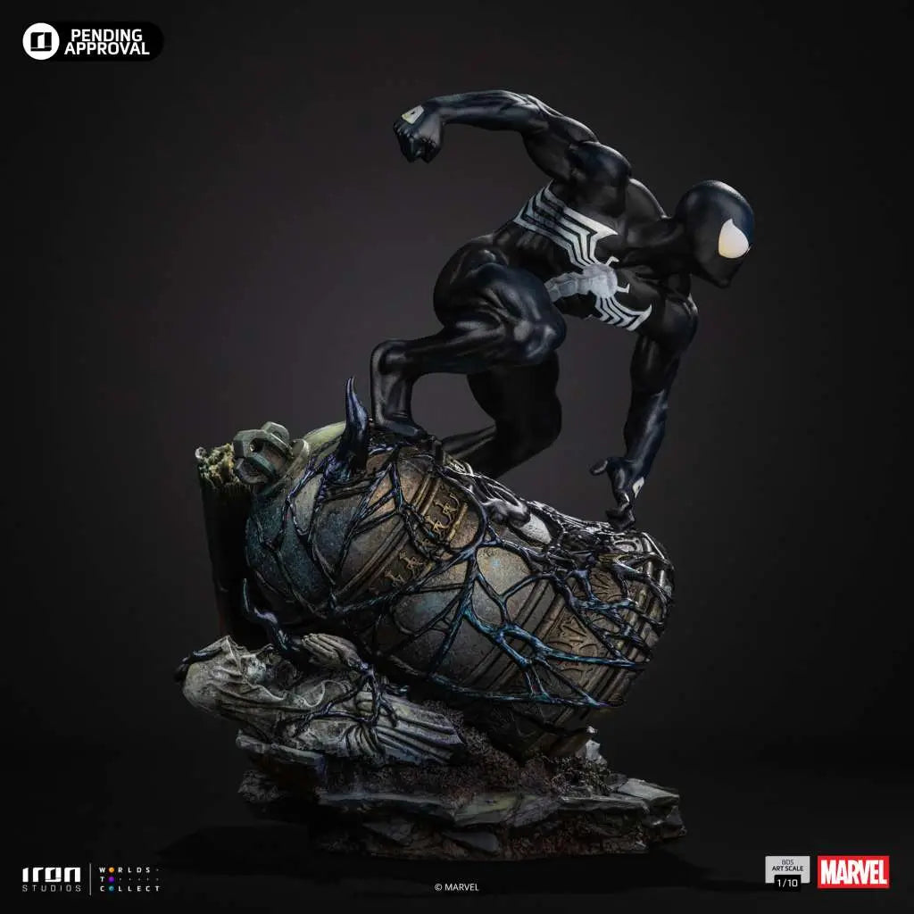 IRON STUDIOS - Marvel Comics Spider Man Black 1/10 Statue
