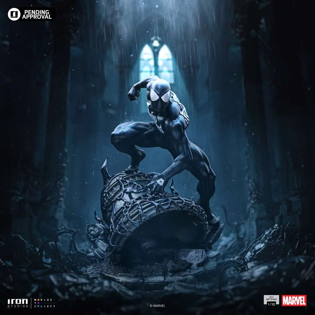 IRON STUDIOS - Marvel Comics Spider Man Black 1/10 Statue