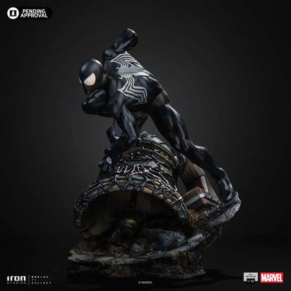 IRON STUDIOS - Marvel Comics Spider Man Black 1/10 Statue
