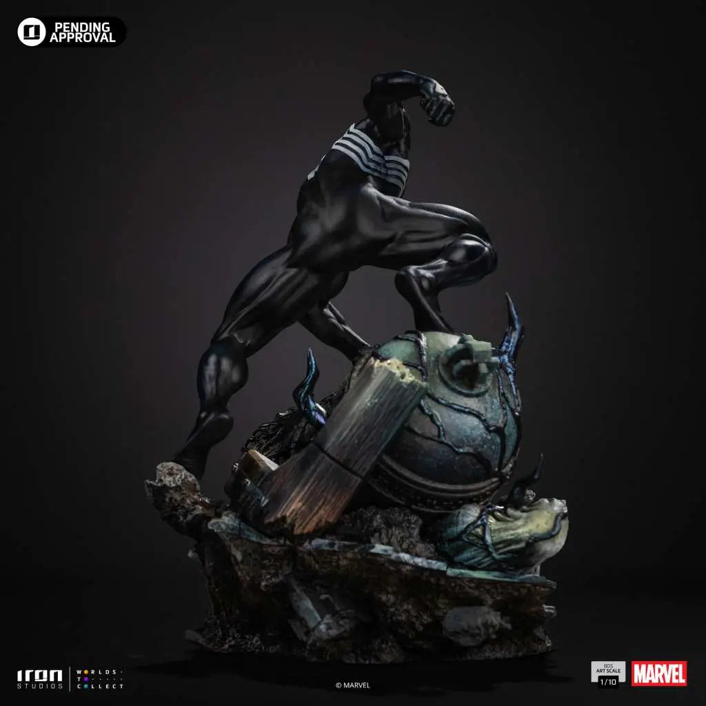 IRON STUDIOS - Marvel Comics Spider Man Black 1/10 Statue