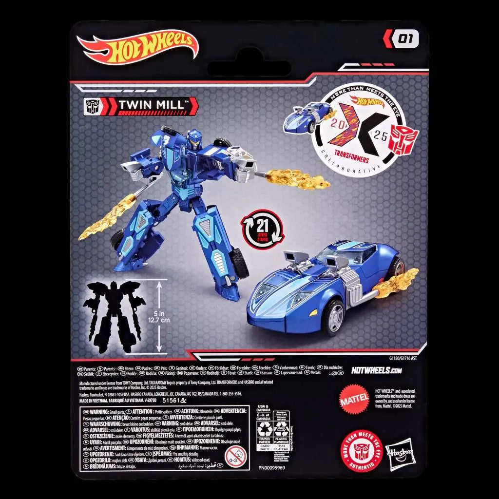 HASBRO - Transformers X Hot Wheels Twin Mill Action Figure