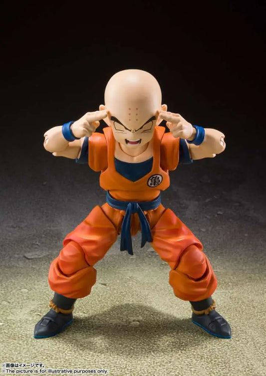 BANDAI - Dragon Ball Z Krillin Earth Strong Man Shf Reissue