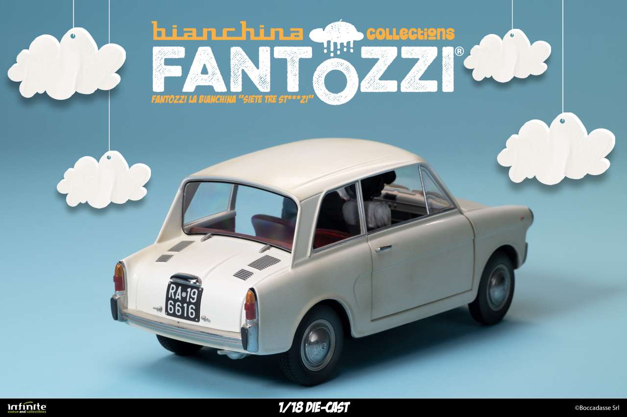 INFINITE STATUE - Fantozzi La Bianchina Siete Tre St...zi 1/18 Die-Cast
