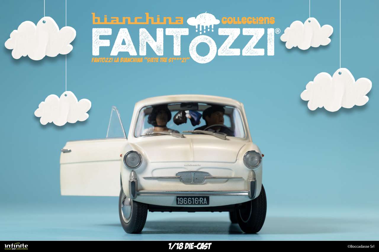 INFINITE STATUE - Fantozzi La Bianchina Siete Tre St...zi 1/18 Die-Cast