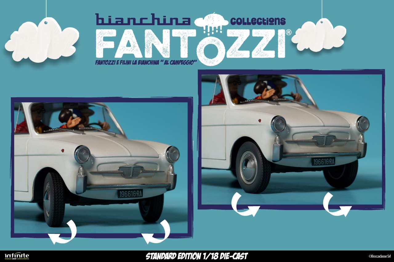 INFINITE STATUE - Fantozzi e filini la bianchina al campeggio 1/18 die-cast standard edition