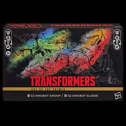 HASBRO - Transformers Age Of The Primes Dinobot Swoop G2 And Dinobot Sludge G2 Action Figures