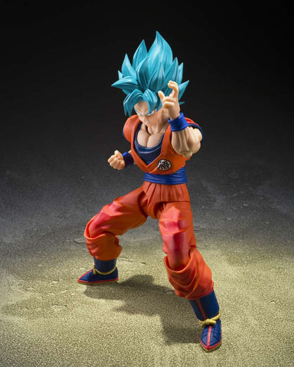 BANDAI - Dragon Ball Super Saiyan God Super Saiyan Son Goku Blue Power S.H.Figuarts