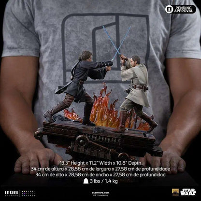 IRON STUDIOS - Star Wars Anakin Vs Obi Wan 1/10 Statue