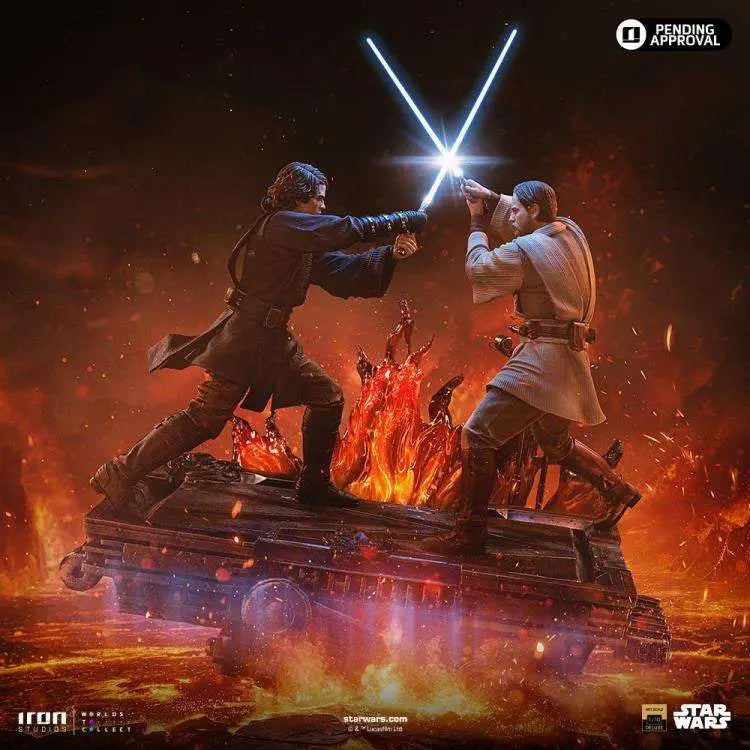 IRON STUDIOS - Star Wars Anakin Vs Obi Wan 1/10 Statue