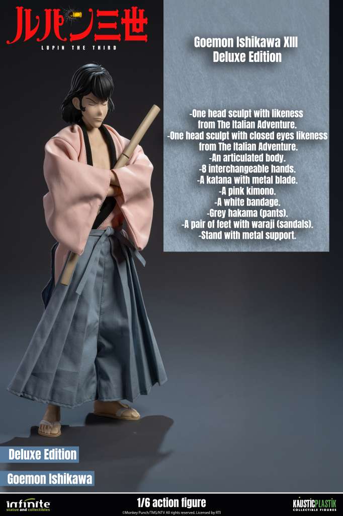 INFINITE STATUE - Lupin the 3rd The Italian Adventure Goemon Ishikawa xiii 1/6 Action Doll Deluxe Edition