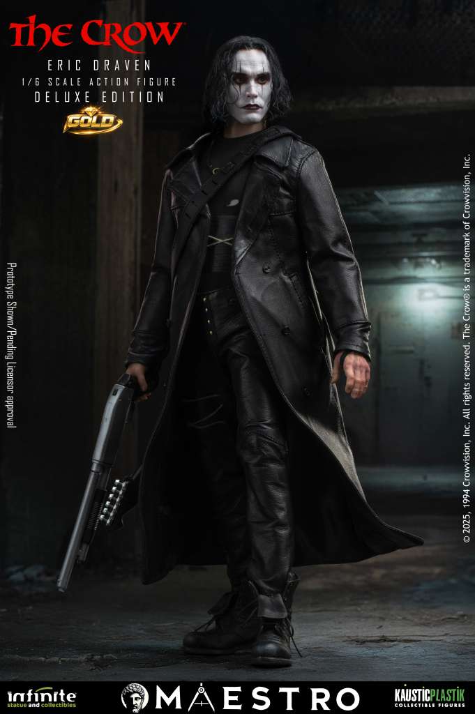 INFINITE STATUE - The Crow Eric Draven 1/6 Luxury Action Doll Deluxe Gold Edition