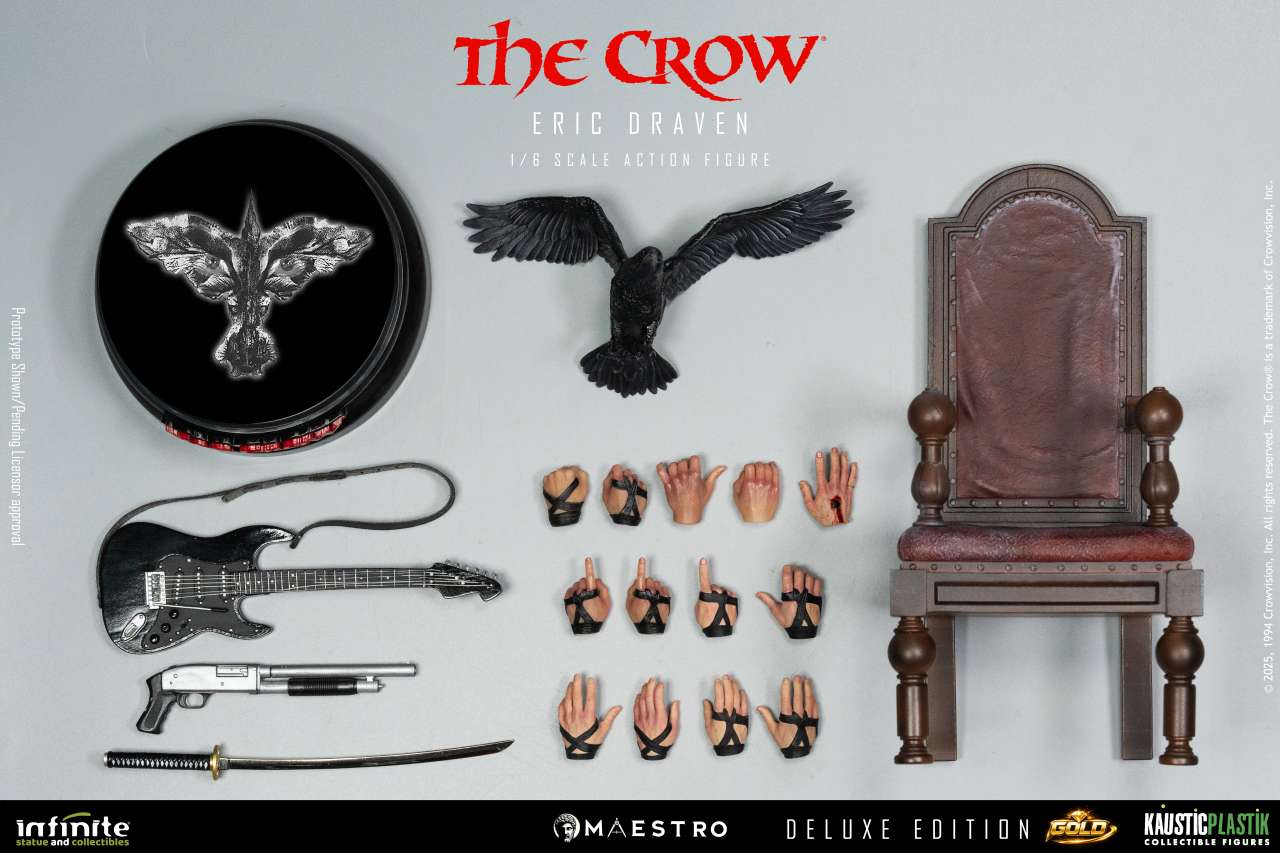 INFINITE STATUE - The Crow Eric Draven 1/6 Luxury Action Doll Deluxe Gold Edition