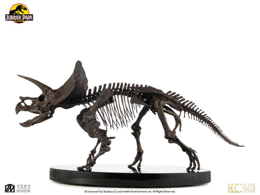 ECC - Jurassic Park Triceratops Fossil Skeleton 1:12 Bronze Statue