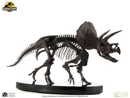 ECC - Jurassic Park Triceratops Fossil Skeleton 1:12 Bronze Statue