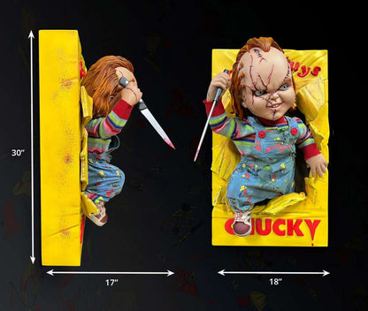 HOLLYWOOD COLLECTIBLE - Bride Of Chucky - Chucky Life Size Wall Sculpture