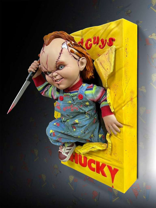 HOLLYWOOD COLLECTIBLE - Bride Of Chucky - Chucky Half Size Wall Sculpture