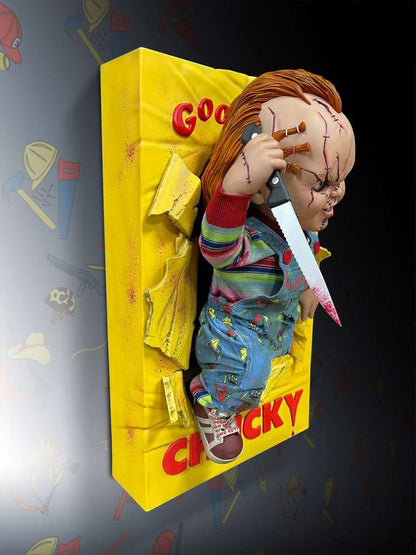 HOLLYWOOD COLLECTIBLE - Bride Of Chucky - Chucky Half Size Wall Sculpture