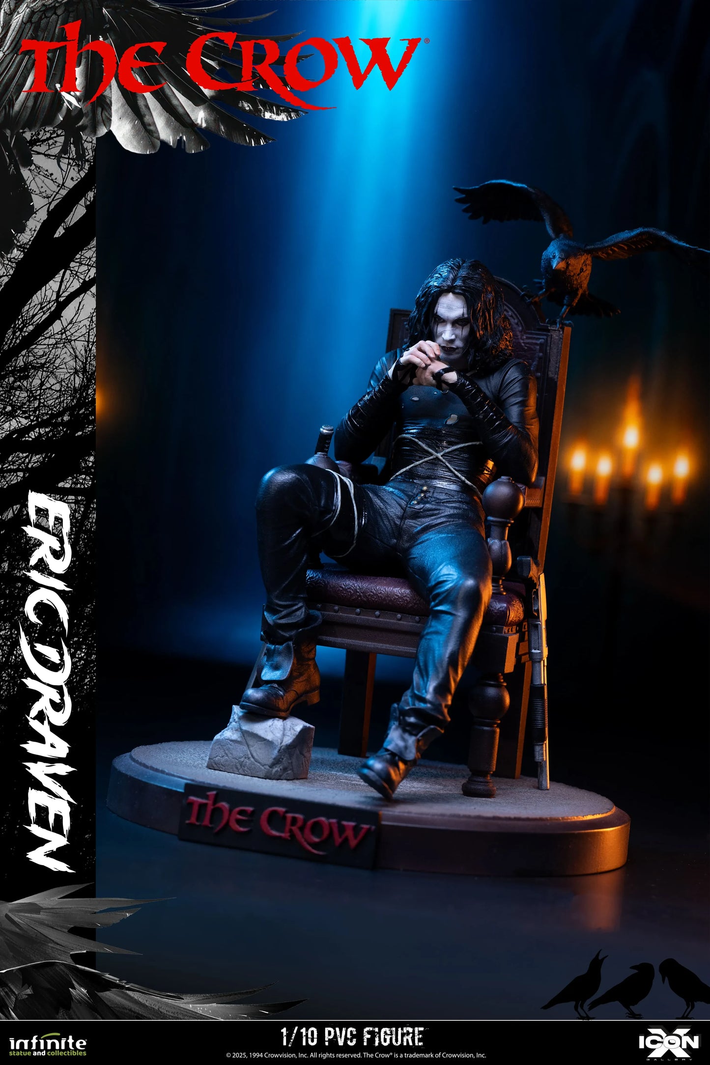 INFINITE STATUE - The Crow Eric Draven Icon X 1/10 Pvc Figure