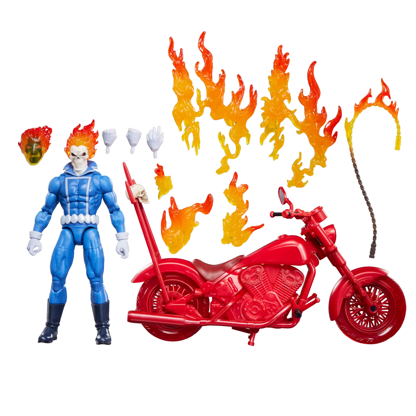 HASBRO - Marvel Legends Ghost Rider Jhonny Blaze With Bike Action Figure
