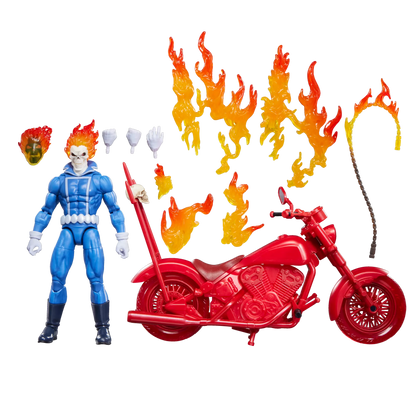 HASBRO - Marvel Legends Ghost Rider Jhonny Blaze With Bike Action Figure