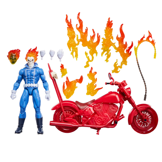 HASBRO - Marvel Legends Ghost Rider Jhonny Blaze With Bike Action Figure