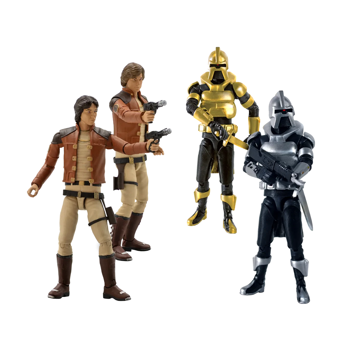 FACTORY ENTERTINMENT - Battlestar Galactica 3.75 Inch Wave 1 Action Figure Set (4)