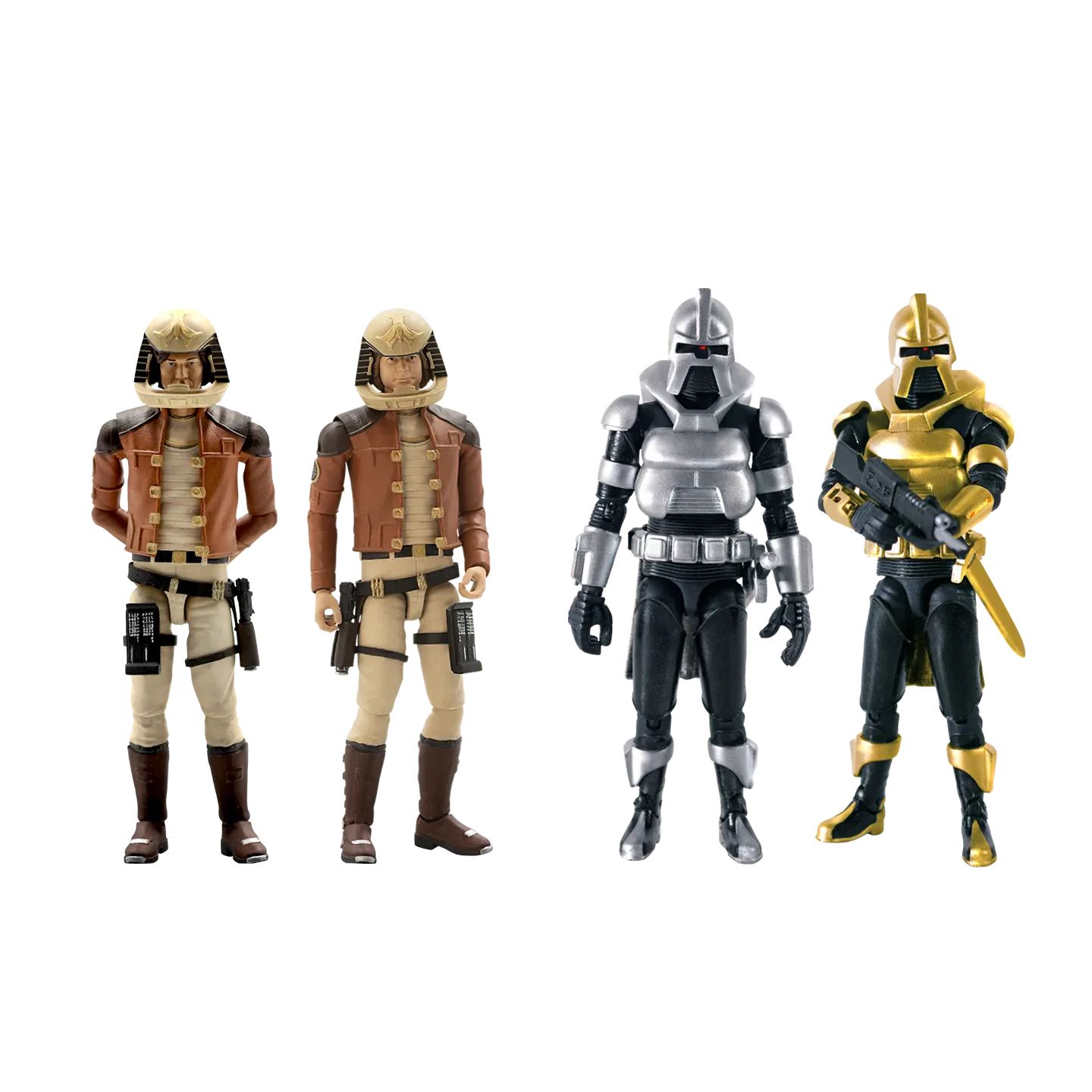 FACTORY ENTERTINMENT - Battlestar Galactica 3.75 Inch Wave 1 Action Figure Set (4)