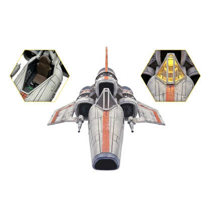 FACTORY ENTERTAINMENT - Battlestar Galactica Colonial Viper Mki Electronic Vehicle + Lieutenant Boomer Figure