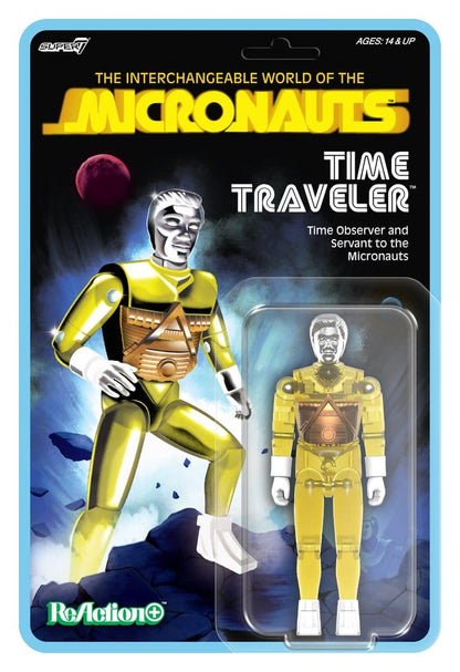 SUPER 7 - Micronauts Wave 03 Time Traveler Yellow Translucent Reaction+ Figure