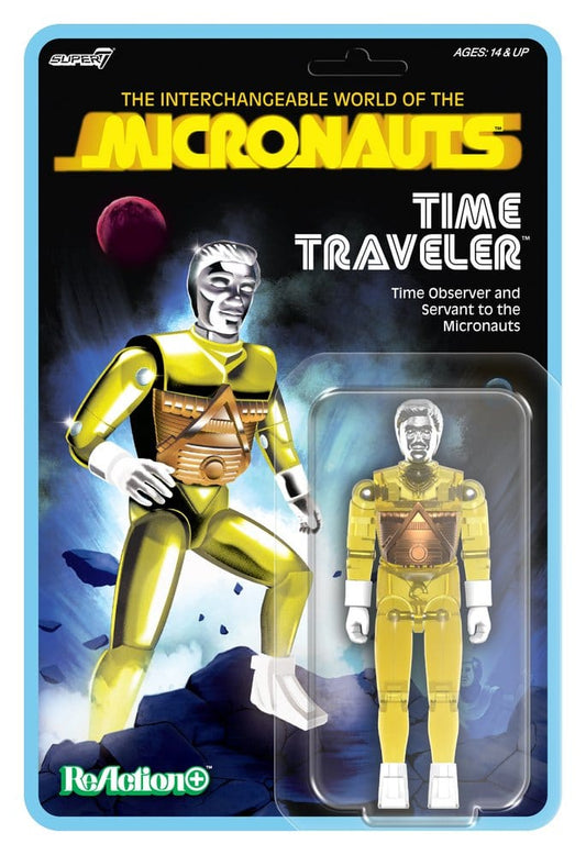 SUPER 7 - Micronauts Wave 03 Time Traveler Yellow Translucent Reaction+ Figure
