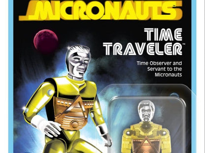 SUPER 7 - Micronauts Wave 03 Time Traveler Yellow Translucent Reaction+ Figure
