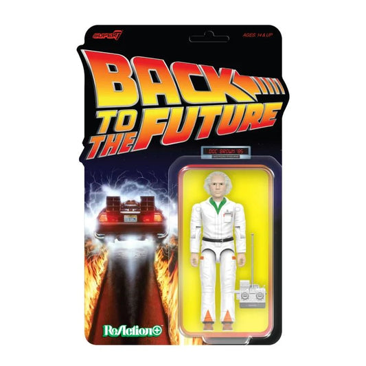 SUPER 7 - Back To The Future Wave 1 Doc Brown '85 Reaction+ Figure