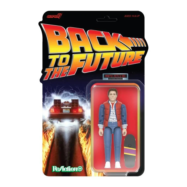 SUPER 7 - Back To The Future Wave 1 Marty Mcfly '85 Reaction+ Figure