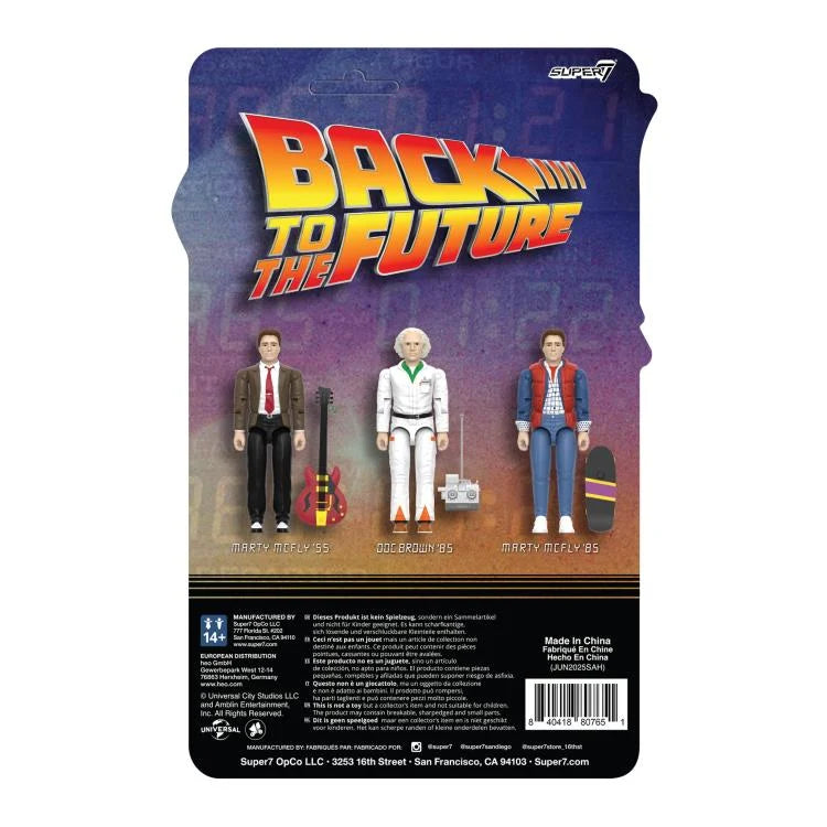 SUPER 7 - Back To The Future Wave 1 Marty Mcfly '55 Reaction+ Figure