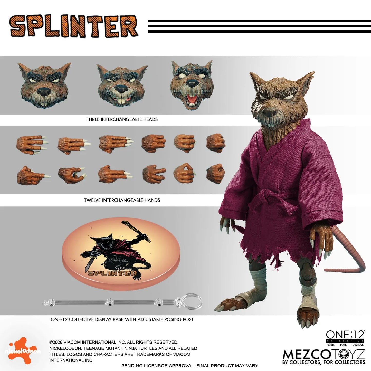 MEZCO TOYS - One 12 Collective Tmnt Splinter Af