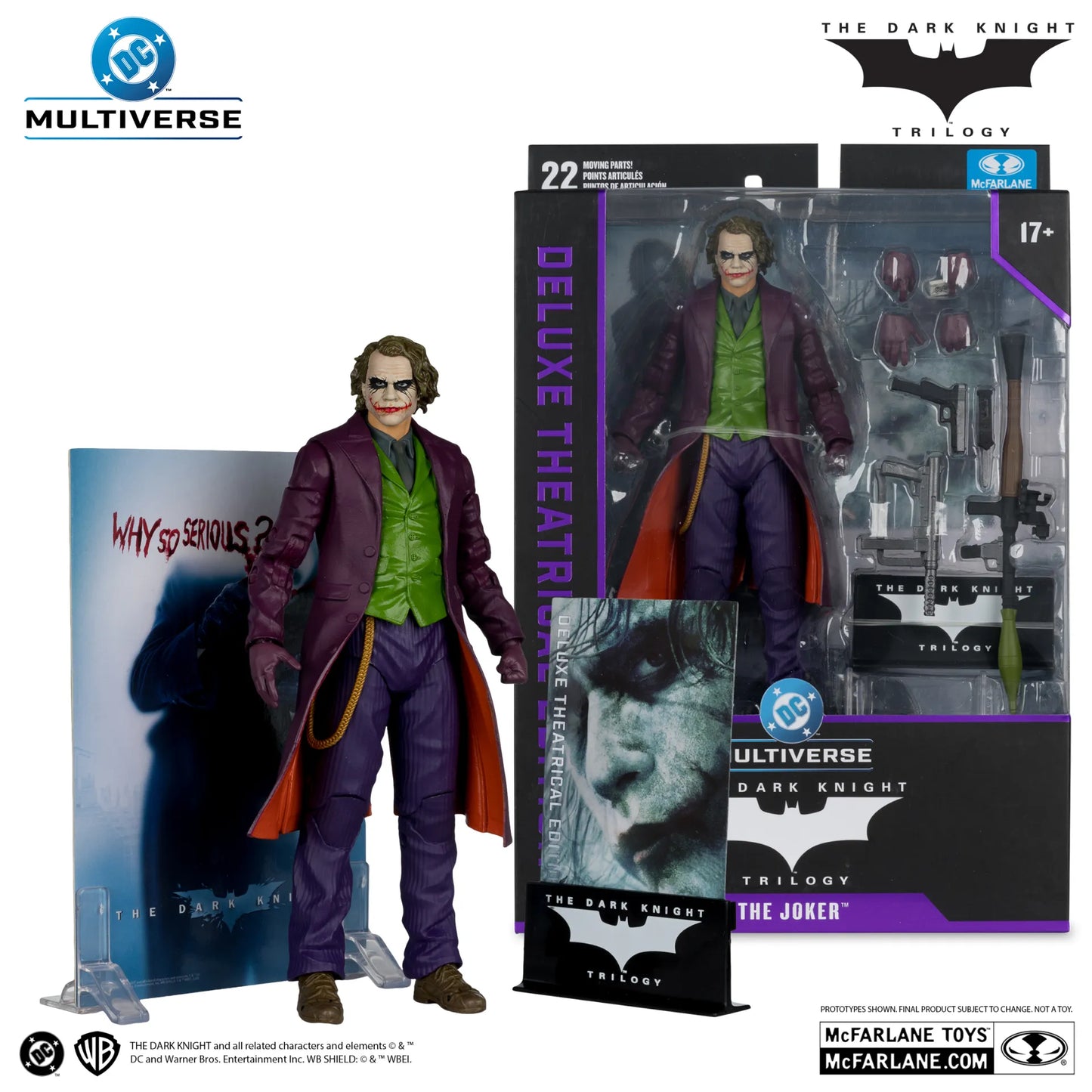 Mc FARLANE TOYS - Dc Theatrical Dlx joker -the Dark Knight Rises- 7inch Action Figure