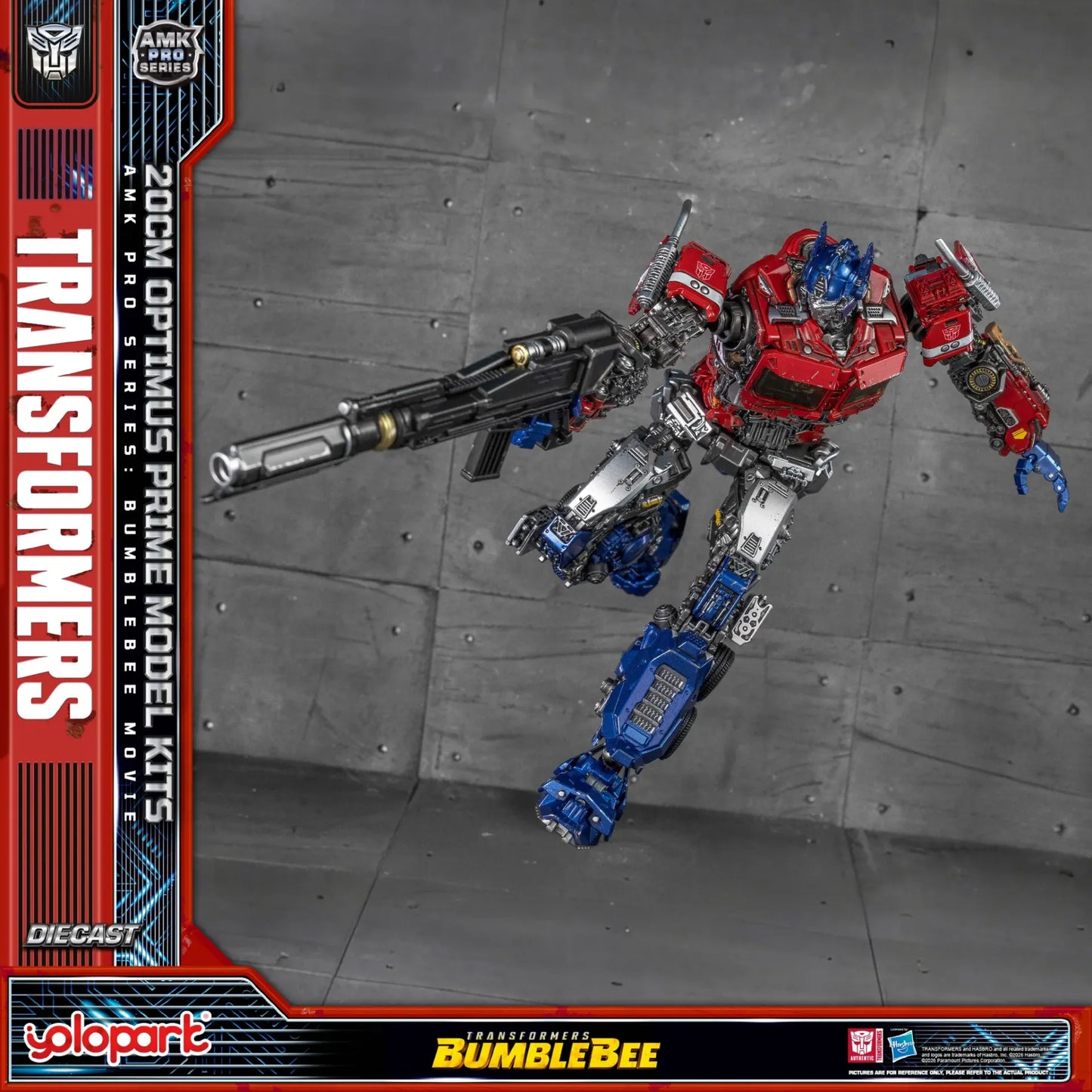 YOLOPARK - Transformers Bumblebee Movie Optimus Prime Earth Mode Amk Pro Model Kit