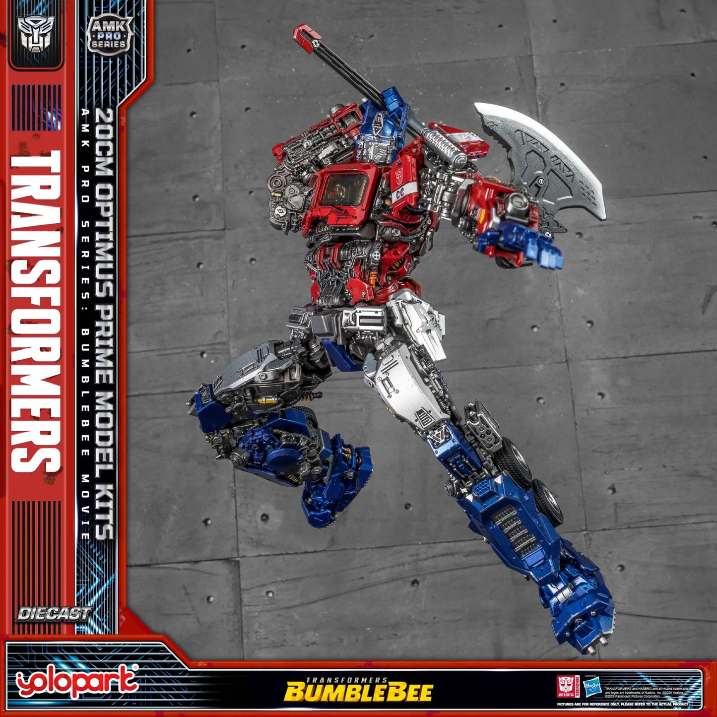YOLOPARK - Transformers Bumblebee Movie Optimus Prime Earth Mode Amk Pro Model Kit