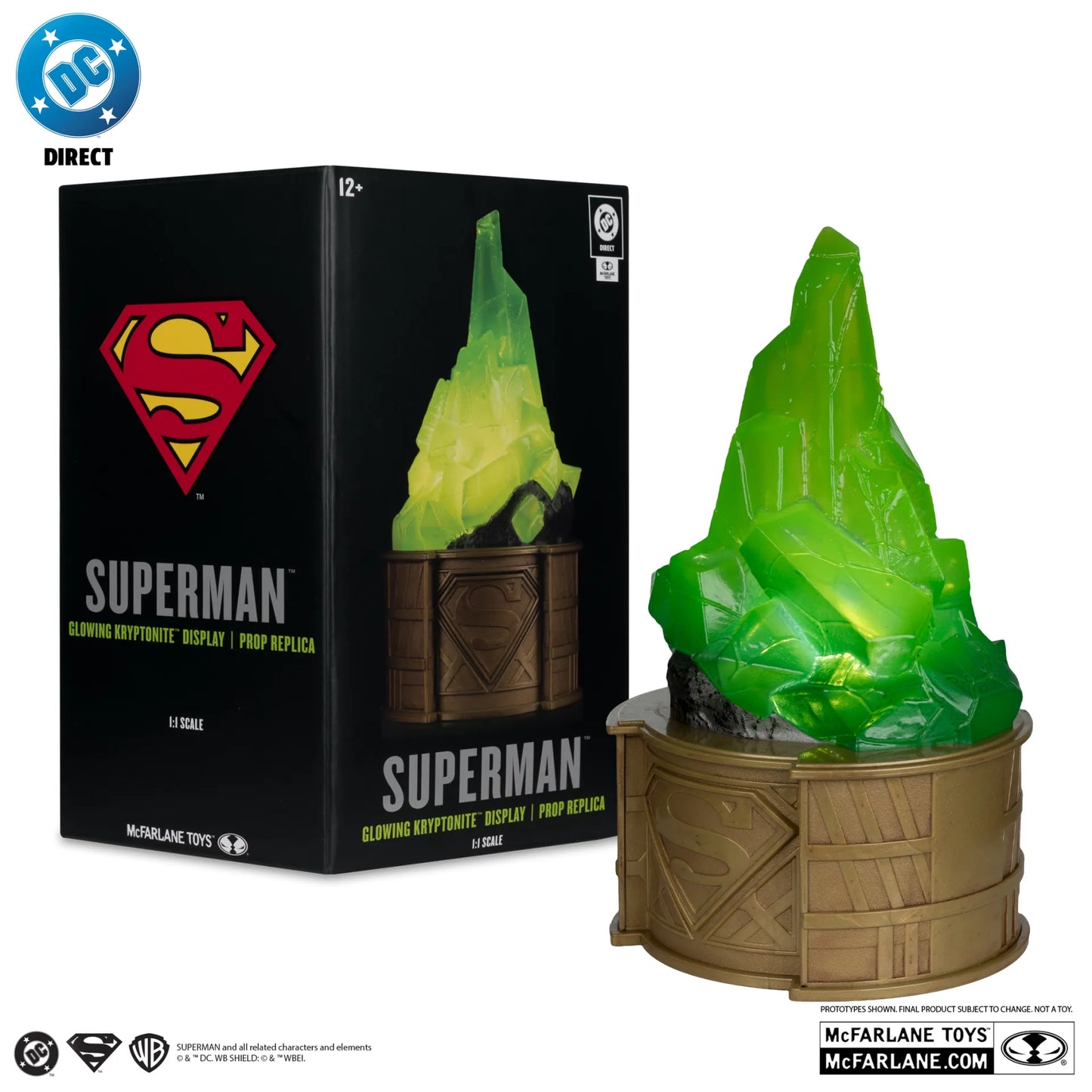 Mc FARLANE TOYS - Dc Direct Superman Kryptonite display 1:1 Scale Prop  Replica