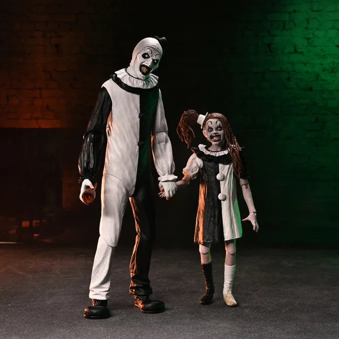 NECA - Terrifier 2 Art The Clown & Little Pale Girl Ultimate Af 2-pack