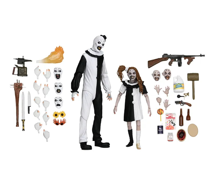 NECA - Terrifier 2 Art The Clown & Little Pale Girl Ultimate Af 2-pack
