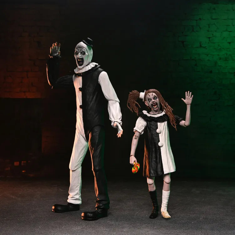 NECA - Terrifier 2 Art The Clown & Little Pale Girl Ultimate Af 2-pack
