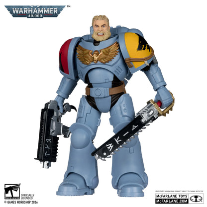 Mc FARLANE TOYS - Warhammer 40000 7inch Wv12 Space Wolves Grey Hunter Action Figure