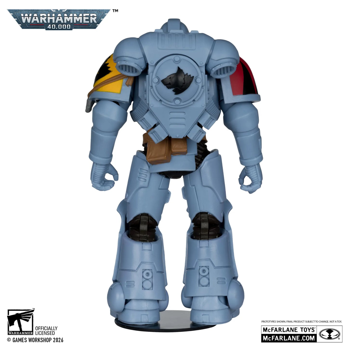 Mc FARLANE TOYS - Warhammer 40000 7inch Wv12 Space Wolves Grey Hunter Action Figure