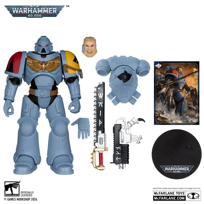 Mc FARLANE TOYS - Warhammer 40000 7inch Wv12 Space Wolves Grey Hunter Action Figure