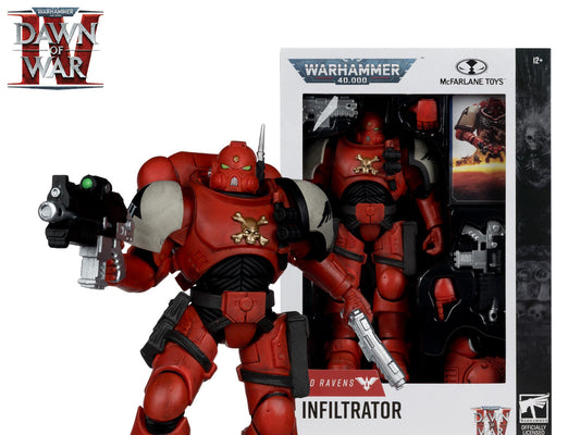 MC FARLANE TOYS - warhammer 40000 7inch  wv12 blood ravens sergeant  infiltrator (dawn of  war 4) action figure