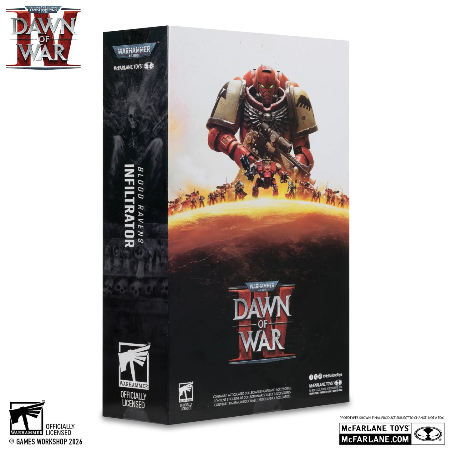 MC FARLANE TOYS - warhammer 40000 7inch  wv12 blood ravens sergeant  infiltrator (dawn of  war 4) action figure