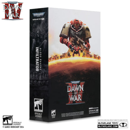 MC FARLANE TOYS - warhammer 40000 7inch  wv12 blood ravens sergeant  infiltrator (dawn of  war 4) action figure